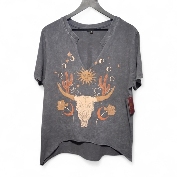 Ruby & Lace Tops - Ruby & Lace Wild West Astrology T-shirt Womens Size 1x